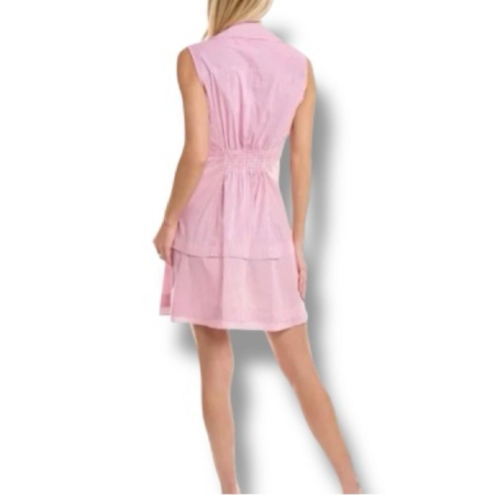Derek Lam 10 Crosby Santina Shirtdress | 100% Cotton Sleeveless Mini Dress Sz 2 - Picture 4 of 9